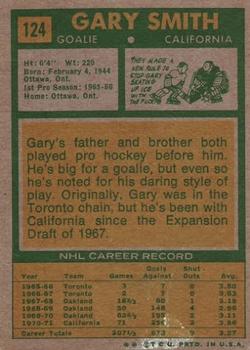 1971-72 Topps #124 Gary Smith Back