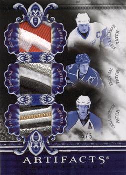 2010-11 Upper Deck Artifacts - Tundra Trios Patches Black #TT3-PETES Chris Pronger / Steve Yzerman / Eric Staal  Front