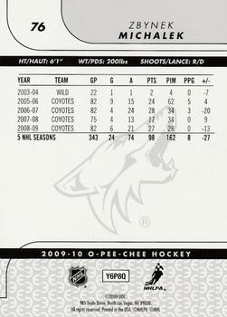 2009-10 O-Pee-Chee - Rainbow #76 Zbynek Michalek Back