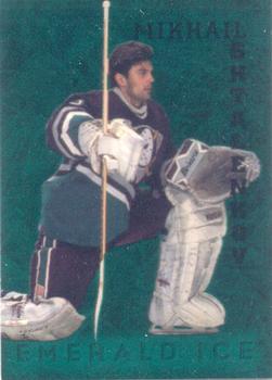 1995-96 Parkhurst International - Emerald Ice #6 Mikhail Shtalenkov Front