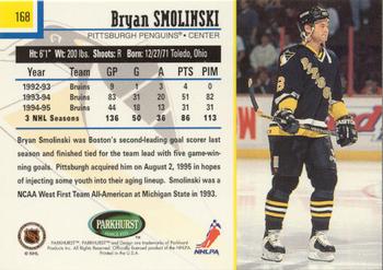 1995-96 Parkhurst International - Emerald Ice #168 Bryan Smolinski Back