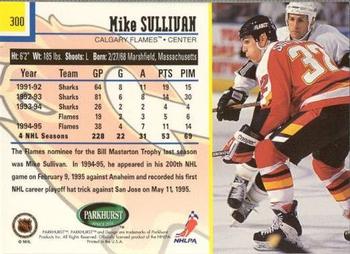 1995-96 Parkhurst International - Emerald Ice #300 Mike Sullivan Back
