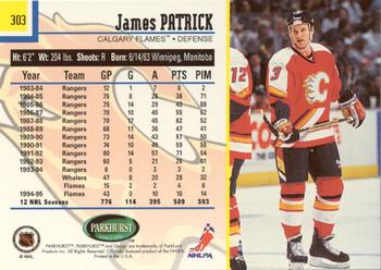 1995-96 Parkhurst International - Emerald Ice #303 James Patrick Back