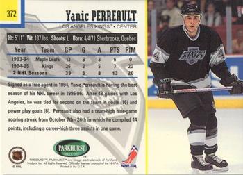 1995-96 Parkhurst International - Emerald Ice #372 Yanic Perreault Back