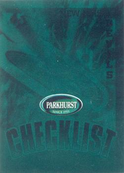 1995-96 Parkhurst International - Emerald Ice #396 Devils Checklist Front