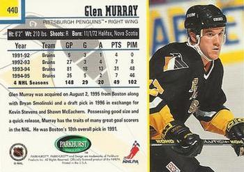 1995-96 Parkhurst International - Emerald Ice #440 Glen Murray Back