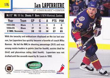 1995-96 Parkhurst International - Emerald Ice #176 Ian Laperriere Back