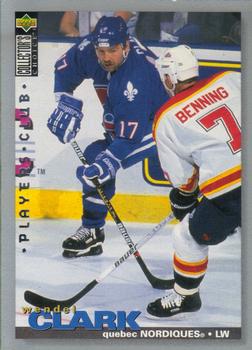 1995-96 Collector's Choice - Player's Club #103 Wendel Clark Front