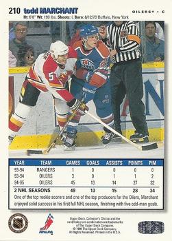 1995-96 Collector's Choice - Player's Club #210 Todd Marchant Back