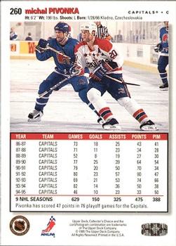 1995-96 Collector's Choice - Player's Club #260 Michal Pivonka Back