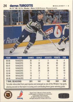 1995-96 Collector's Choice - Platinum Player's Club #24 Darren Turcotte Back