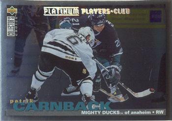1995-96 Collector's Choice - Platinum Player's Club #42 Patrik Carnback Front