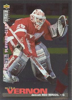 1995-96 Collector's Choice - Platinum Player's Club #100 Mike Vernon Front