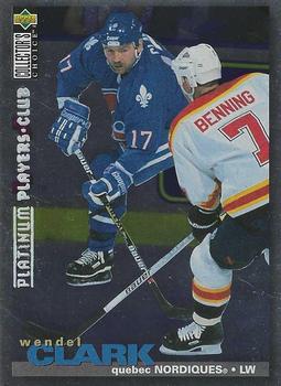 1995-96 Collector's Choice - Platinum Player's Club #103 Wendel Clark Front
