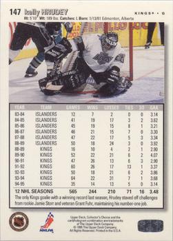 1995-96 Collector's Choice - Platinum Player's Club #147 Kelly Hrudey Back