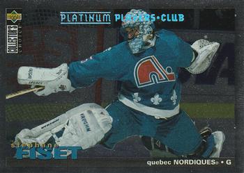 1995-96 Collector's Choice - Platinum Player's Club #150 Stephane Fiset Front