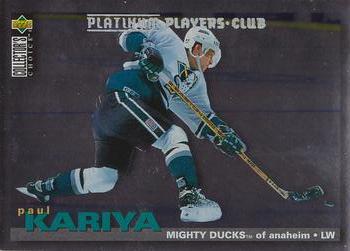 1995-96 Collector's Choice - Platinum Player's Club #159 Paul Kariya Front