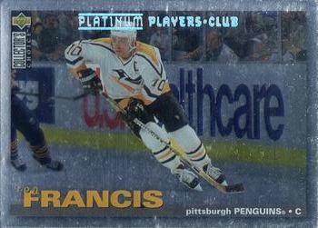 1995-96 Collector's Choice - Platinum Player's Club #200 Ron Francis Front