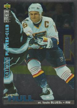 1995-96 Collector's Choice - Platinum Player's Club #214 Brett Hull Front