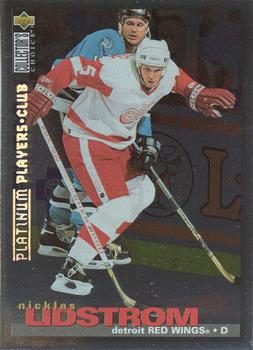 1995-96 Collector's Choice - Platinum Player's Club #228 Nicklas Lidstrom Front