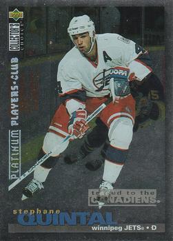 1995-96 Collector's Choice - Platinum Player's Club #280 Stephane Quintal Front