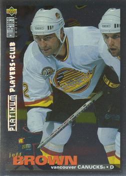 1995-96 Collector's Choice - Platinum Player's Club #301 Jeff Brown Front