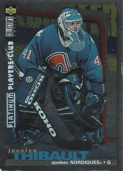 1995-96 Collector's Choice - Platinum Player's Club #316 Jocelyn Thibault Front