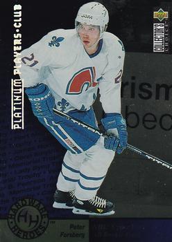 1995-96 Collector's Choice - Platinum Player's Club #371 Peter Forsberg Front