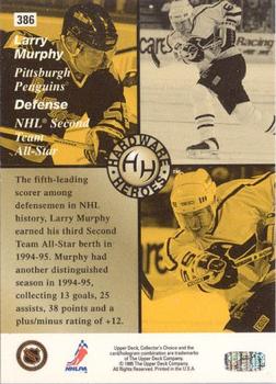 1995-96 Collector's Choice - Platinum Player's Club #386 Larry Murphy Back