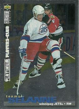1995-96 Collector's Choice - Platinum Player's Club #244 Teemu Selanne Front