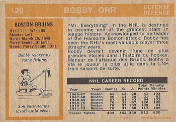 1972-73 O-Pee-Chee #129 Bobby Orr Back