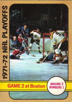 1972-73 O-Pee-Chee #20 1971-72 NHL Playoffs Game 2 Front