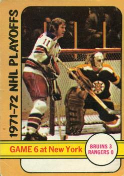 1972-73 O-Pee-Chee #63 1971-72 NHL Playoffs Game 6 Front