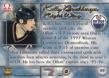 1997-98 Pacific Omega - Emerald Green #89 Kelly Buchberger Back