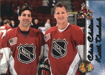 1997-98 Pacific Omega - Emerald Green #245 Chris Chelios / Keith Tkachuk Front