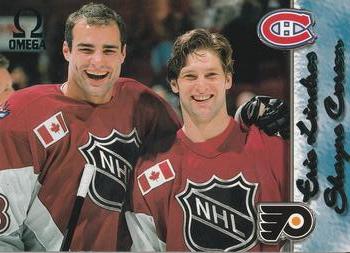 1997-98 Pacific Omega - Emerald Green #248 Eric Lindros / Shayne Corson Front