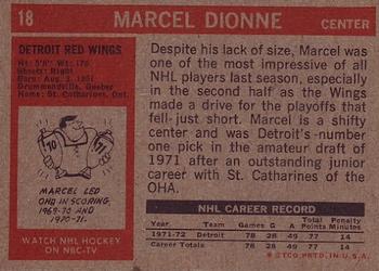 1972-73 Topps #18 Marcel Dionne Back