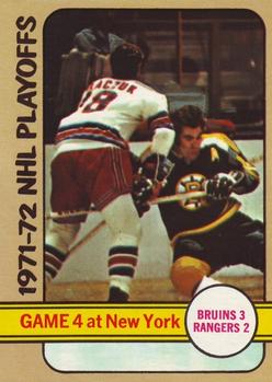 1972-73 Topps #5 1971-72 NHL Playoffs Game 4 Front