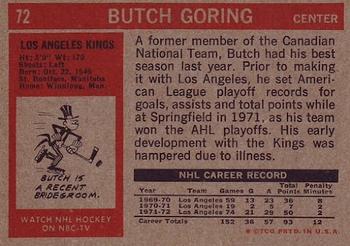 1972-73 Topps #72 Butch Goring Back