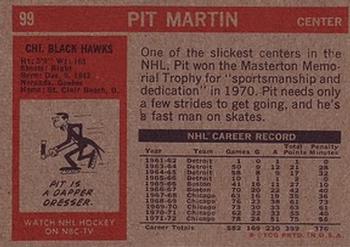 1972-73 Topps #99 Pit Martin Back