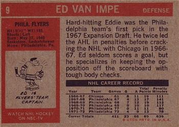 1972-73 Topps #9 Ed Van Impe Back