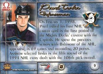 1997-98 Pacific Omega - Copper #9 Pavel Trnka Back