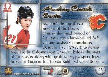 1997-98 Pacific Omega - Copper #28 Andrew Cassels Back