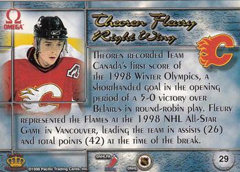 1997-98 Pacific Omega - Copper #29 Theoren Fleury Back
