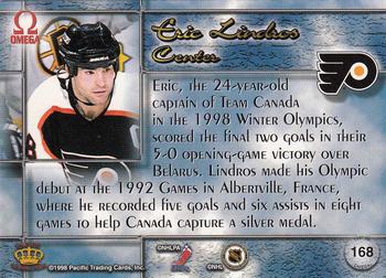 1997-98 Pacific Omega - Copper #168 Eric Lindros Back