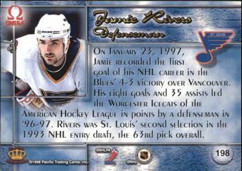 1997-98 Pacific Omega - Copper #198 Jamie Rivers Back