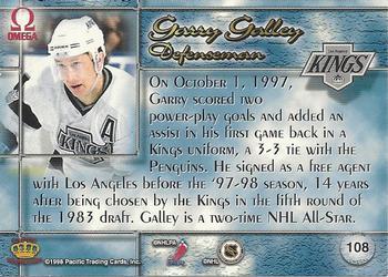 1997-98 Pacific Omega - Dark Gray #108 Garry Galley Back