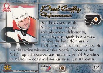 1997-98 Pacific Omega - Gold #161 Paul Coffey Back