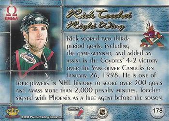 1997-98 Pacific Omega - Gold #178 Rick Tocchet Back