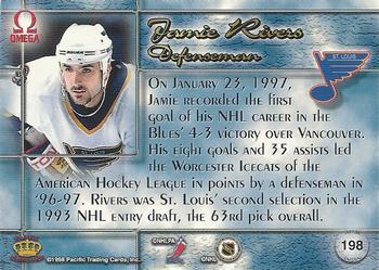 1997-98 Pacific Omega - Gold #198 Jamie Rivers Back